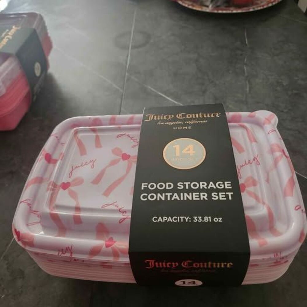 Juicy Couture Home 14 Piece Food Storage Container Set